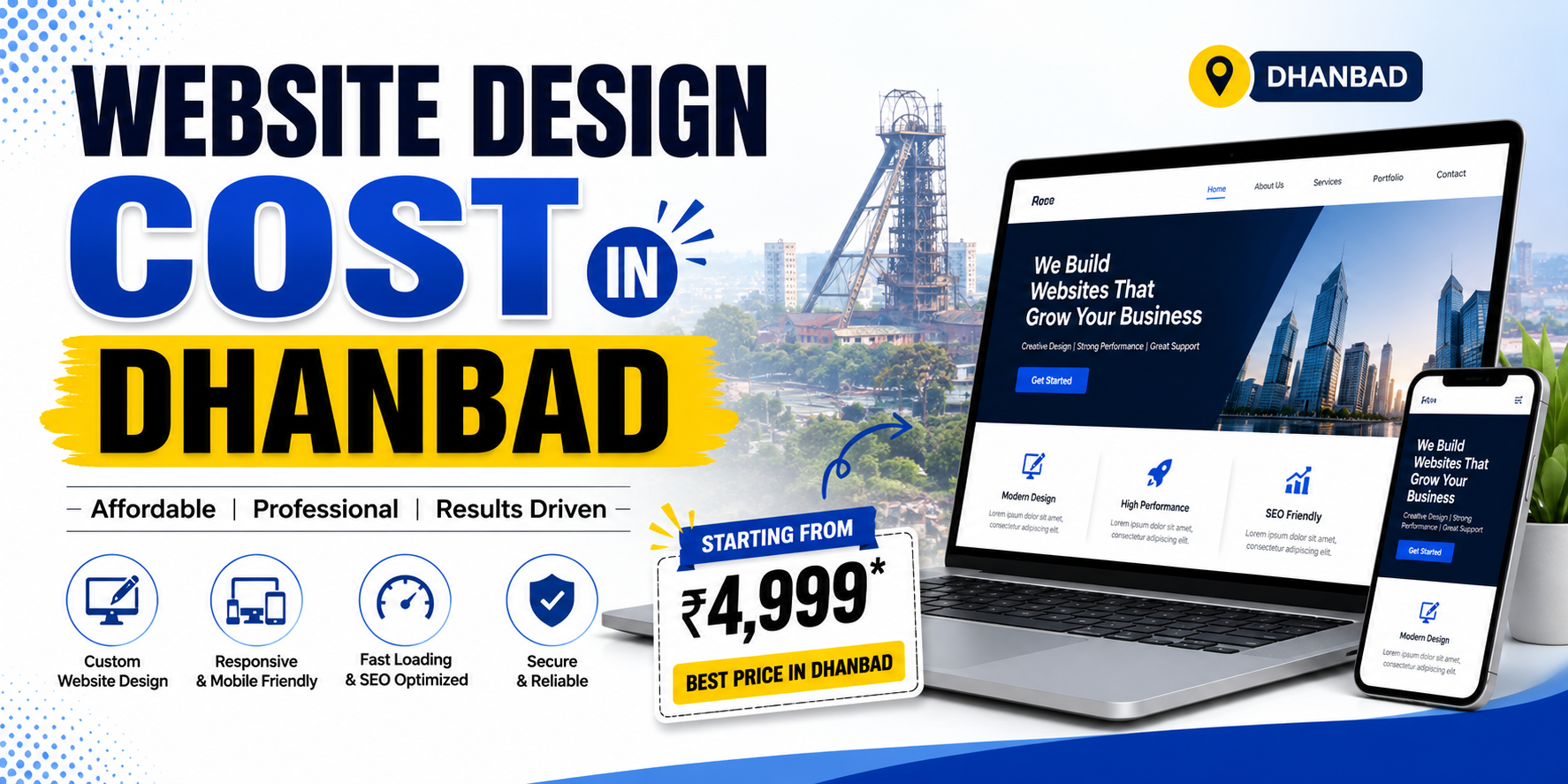 Website Design Cost in Dhanbad, Jharkhand – Complete Guide for Businesses (2026)
