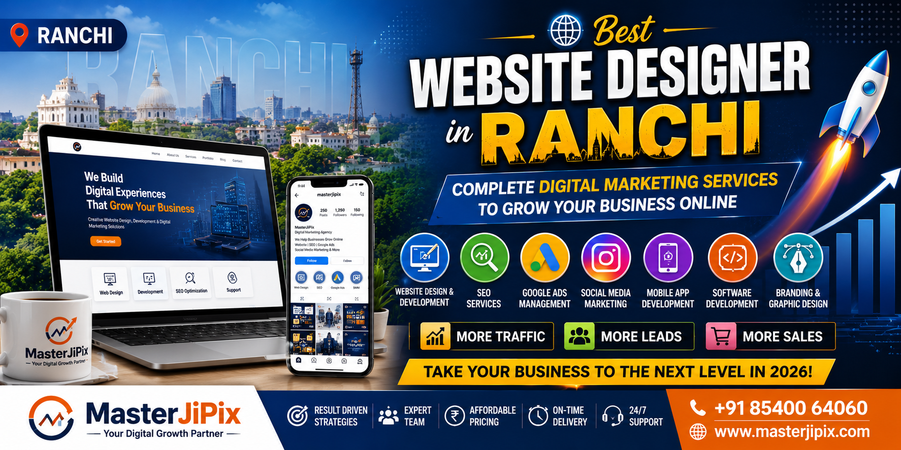 Best Website Designer in Ranchi: Complete Digital Marketing Services for Business Growth in 2026