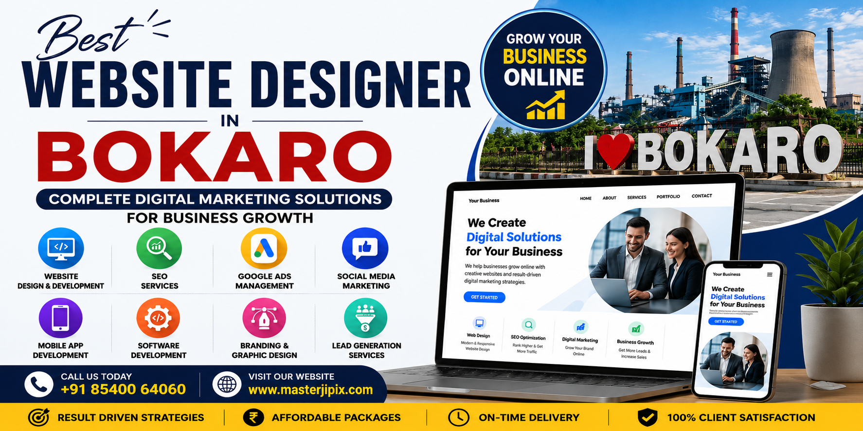 Best Website Designer in Bokaro: Complete Digital Marketing Solutions for Business Growth