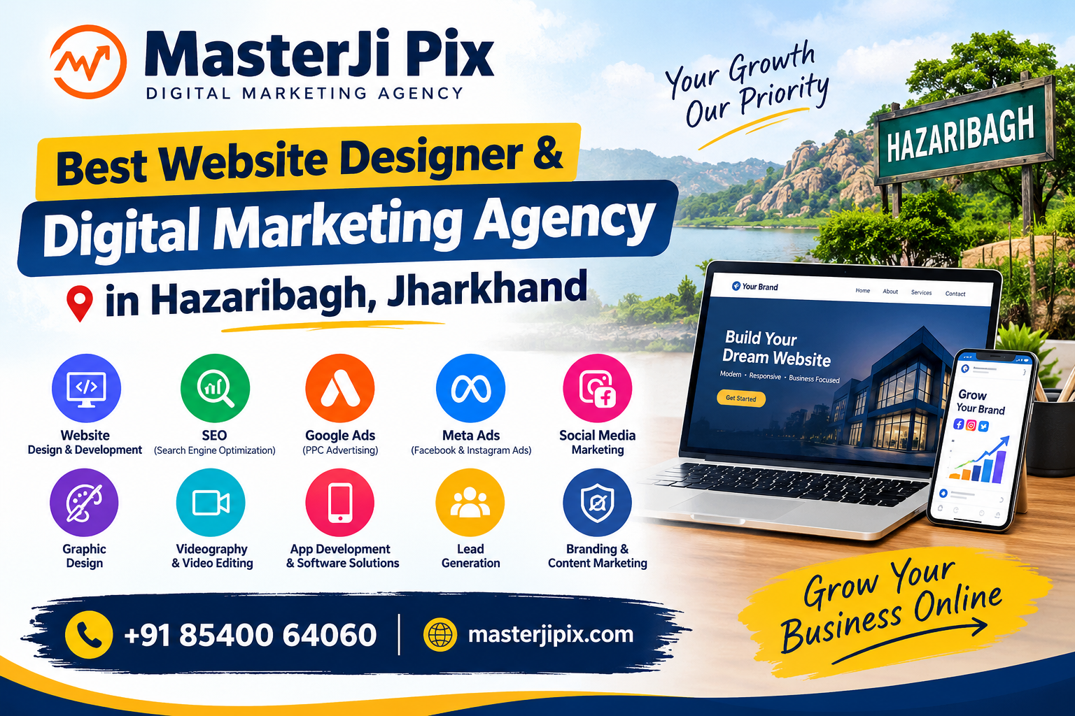 Best Digital Marketing Agency & Website Design Company in Hazaribagh, Jharkhand